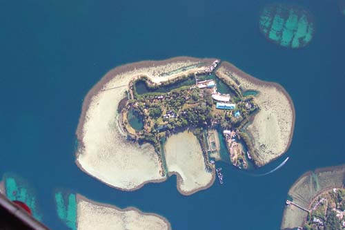 Coconut Island seen from above -- photographed by Brian Daniel